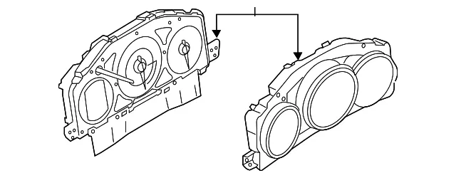 Instrument Cluster - Mazda (nf8b55471)