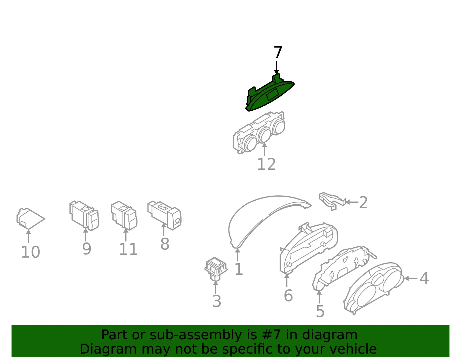 Hazard Switch - Mazda (ng20664h0) - view 2