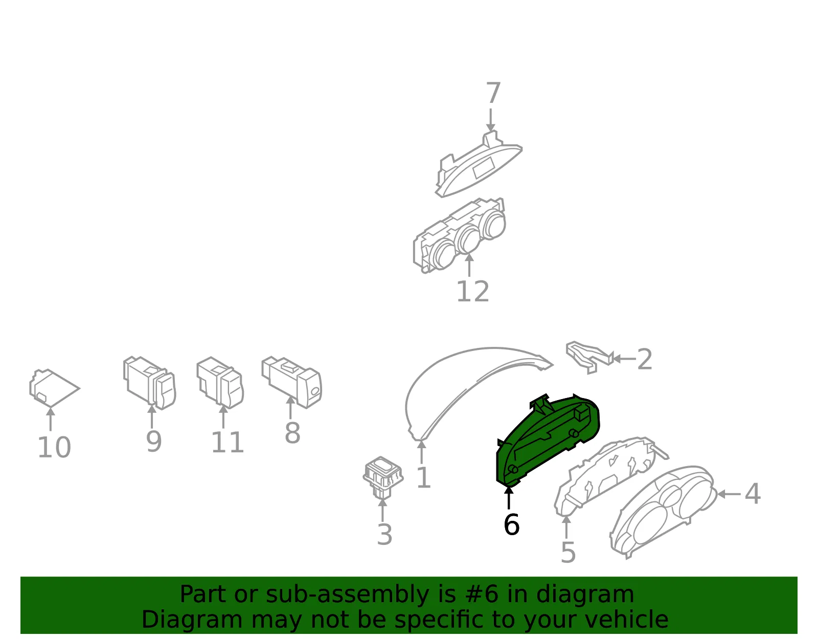 Cluster Housing - Mazda (nh4455441) - view 2