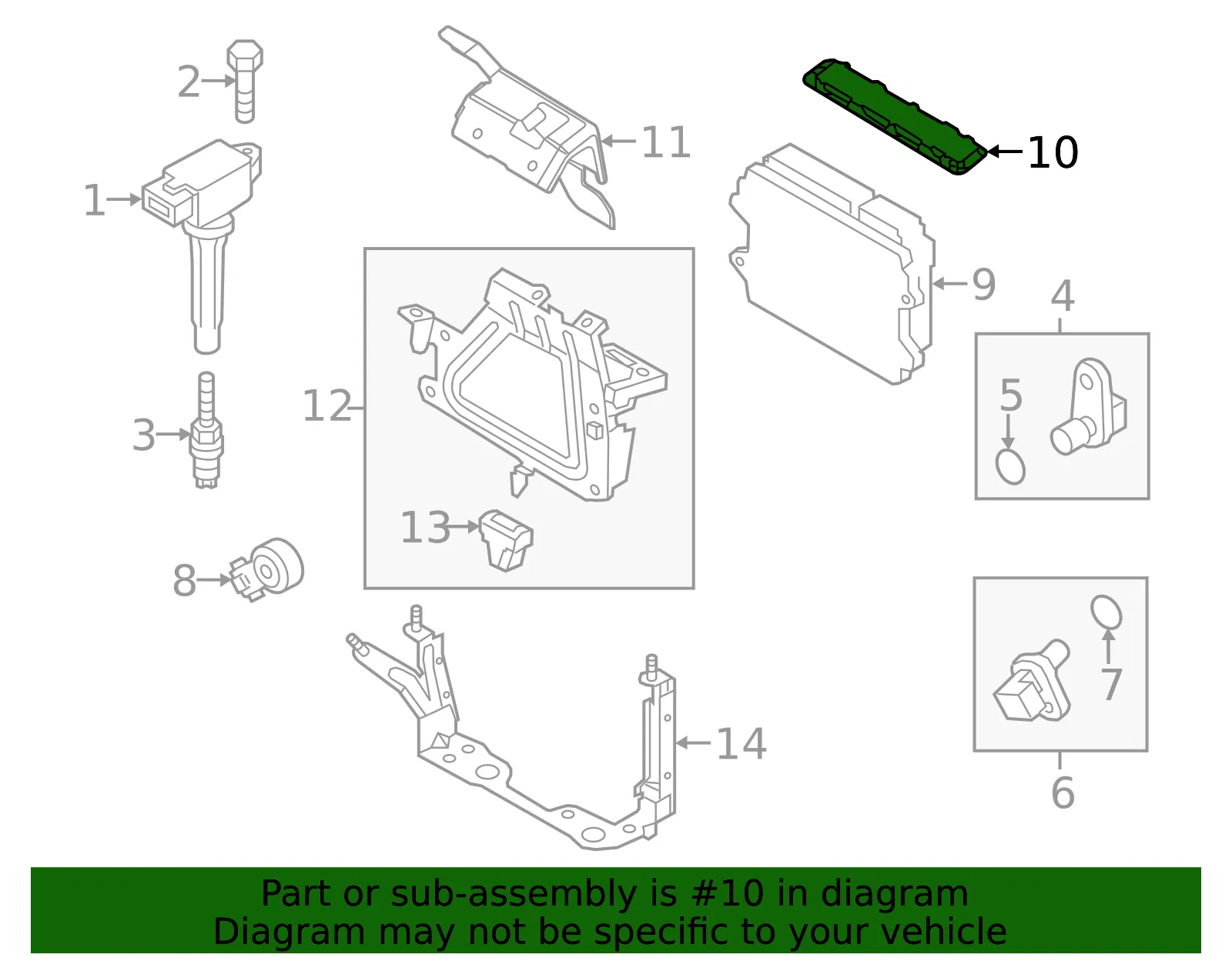 Engine Control Module (ECM) Cover - Mazda (pe01187x1a) - view 2