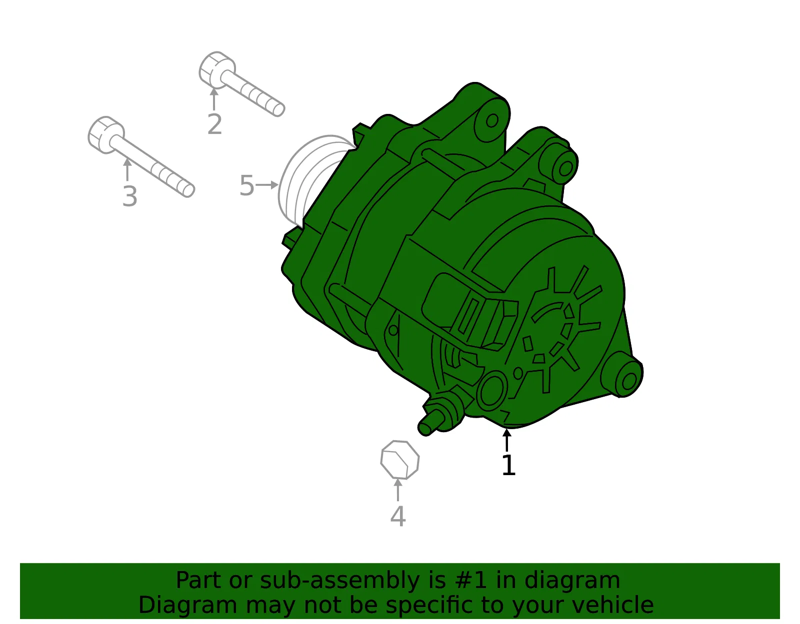 Alternator - Mazda (pe0718300) - view 2