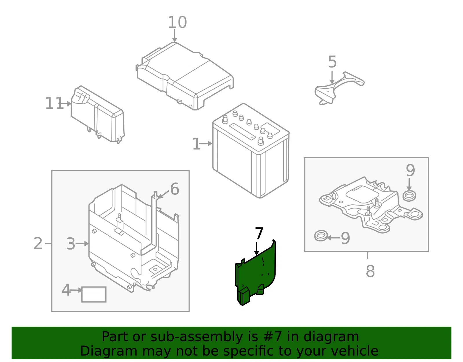 Battery Cover - Mazda (pe0718591) - view 2
