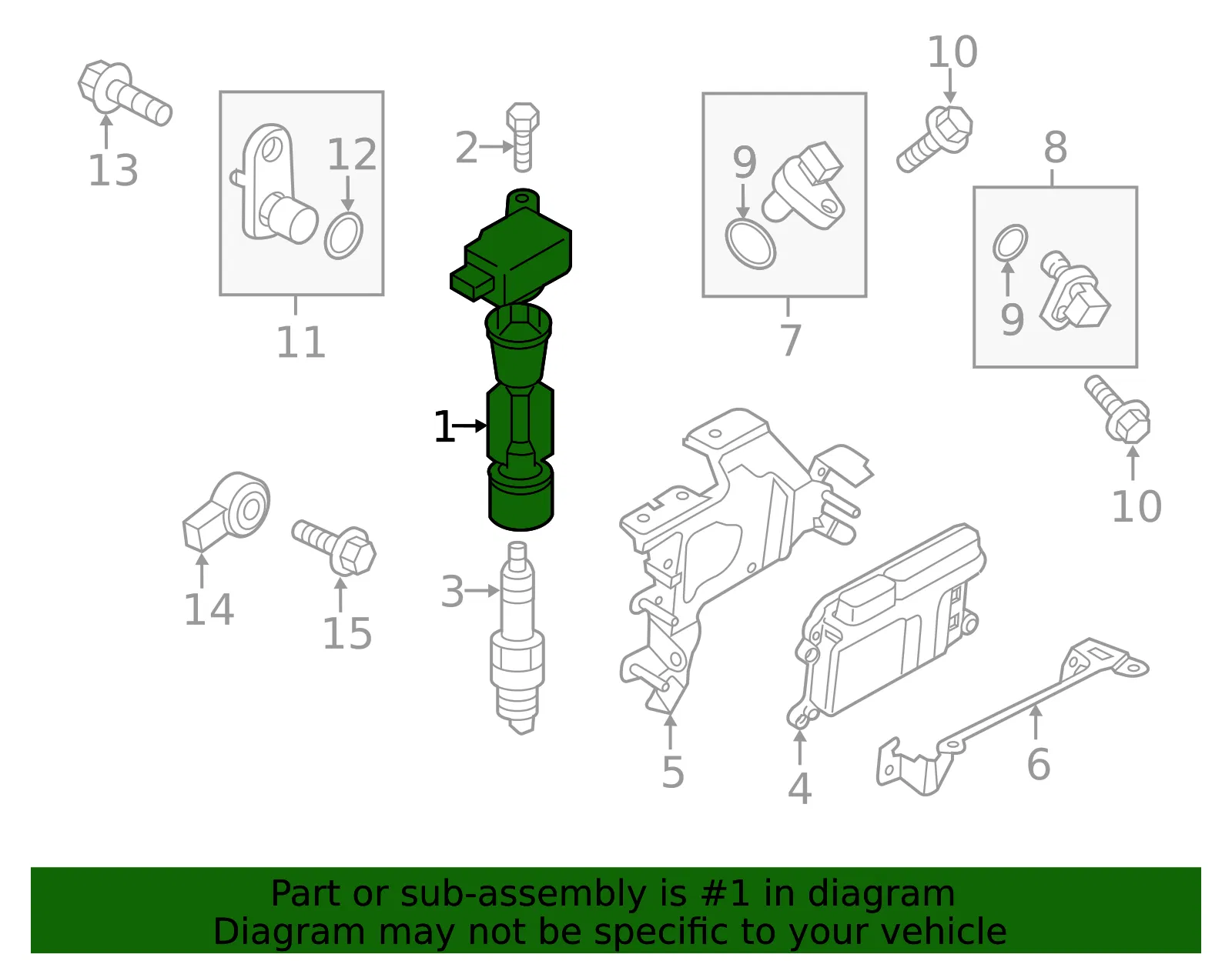 Ignition Coil - Mazda (pe2018100a) - view 2