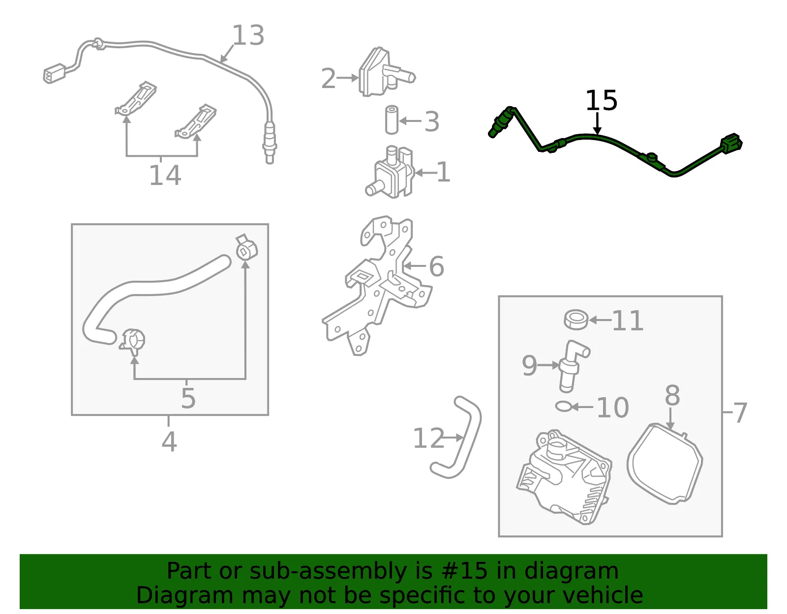 Oxygen Sensor - Mazda (pede1886z) - view 2