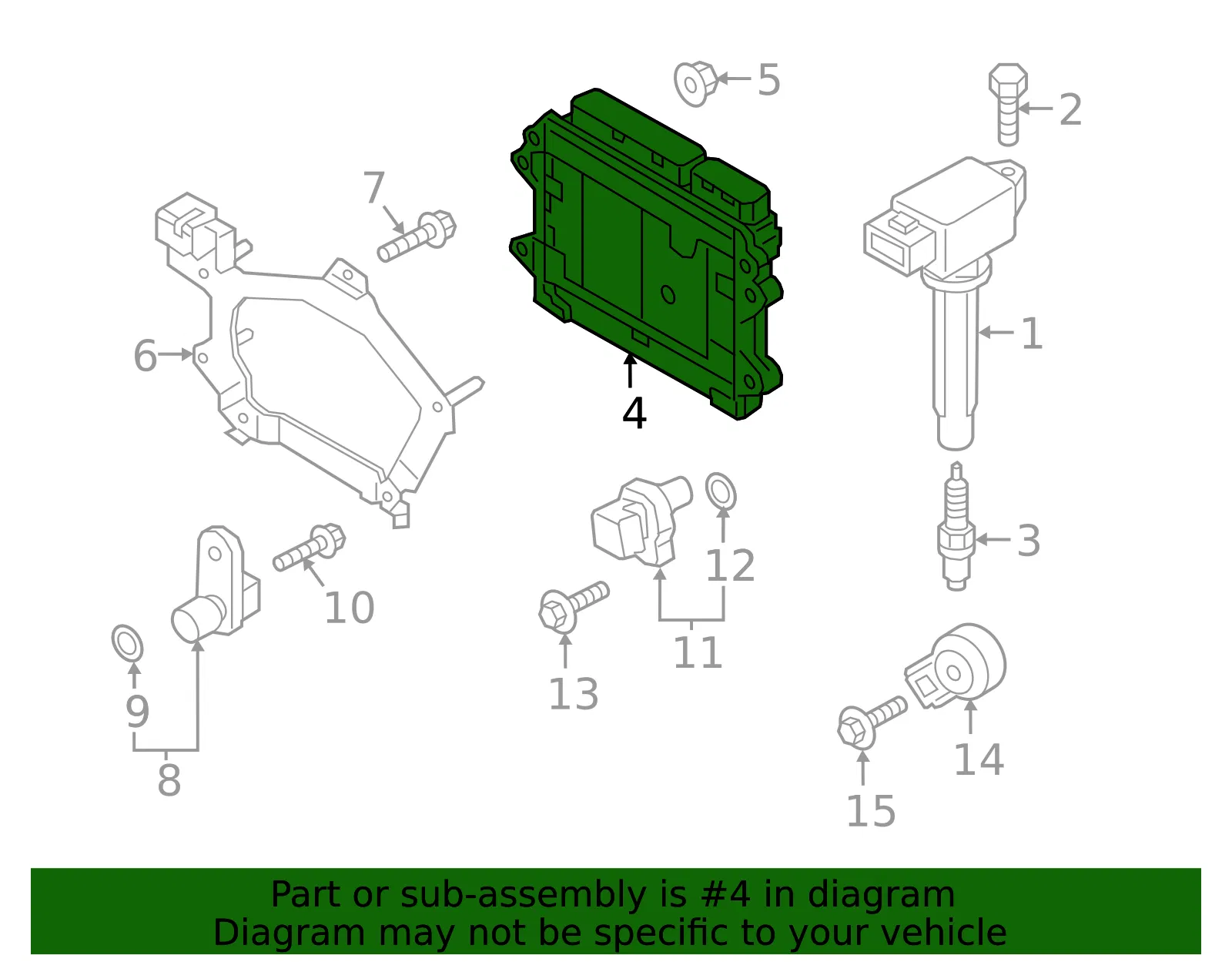 Engine Control Module (ECM) - Mazda (ps1218881) - view 2