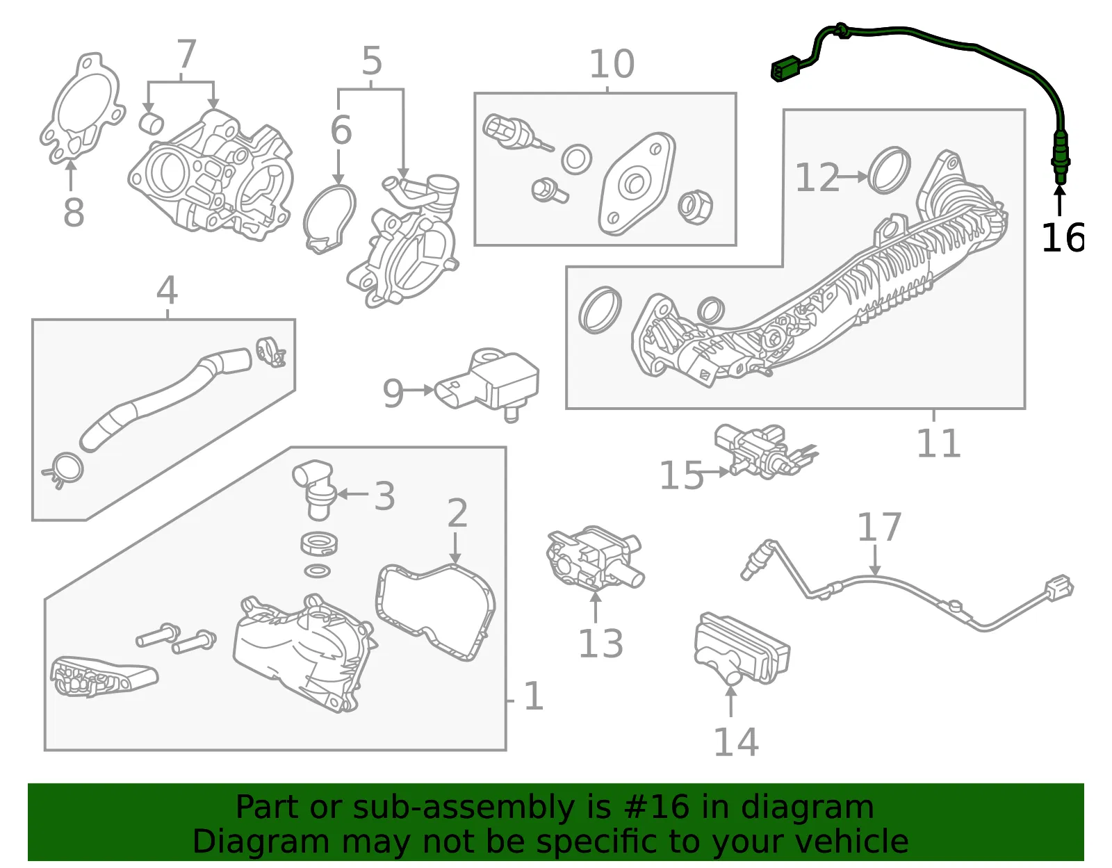 Oxygen Sensor - Mazda (px1n188g1) - view 2