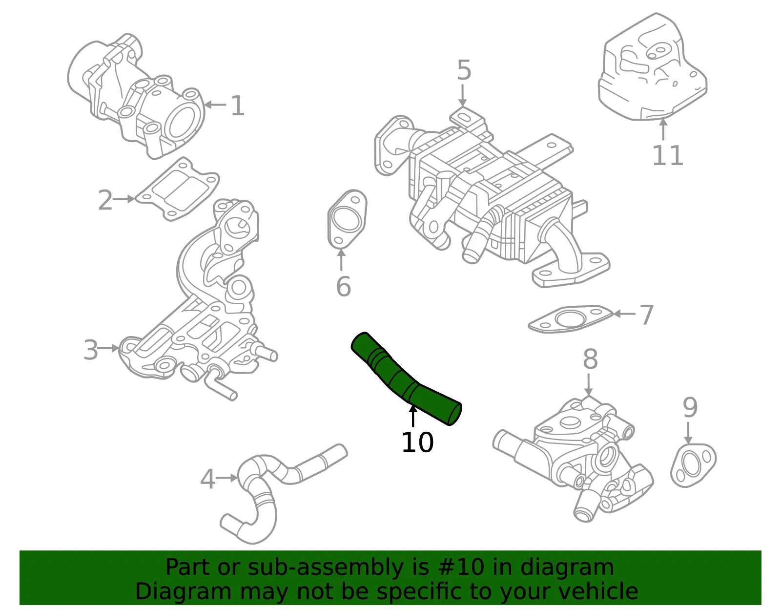 Connector Hose - Mazda (px1p13539) - view 2