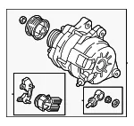 Alternator - Mazda (px8e18300) - view 3