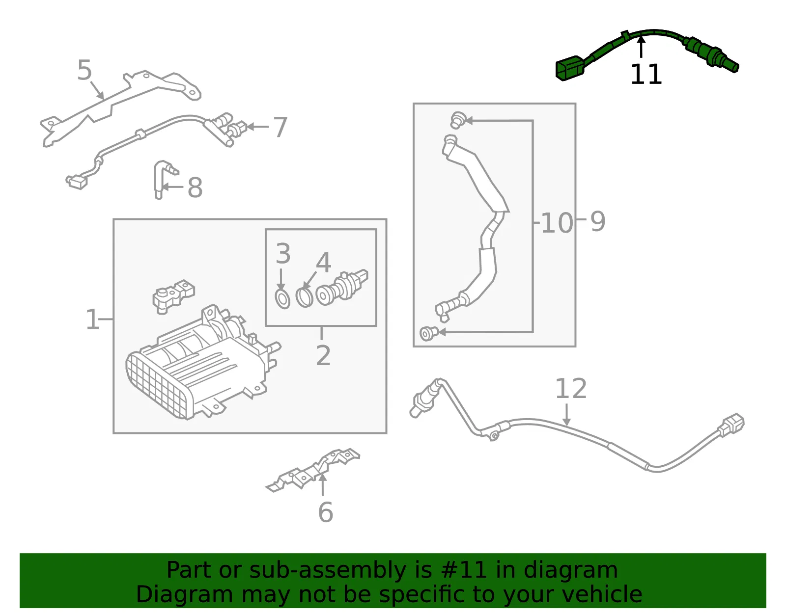 Oxygen Sensor - Mazda (py8v188g1) - view 2