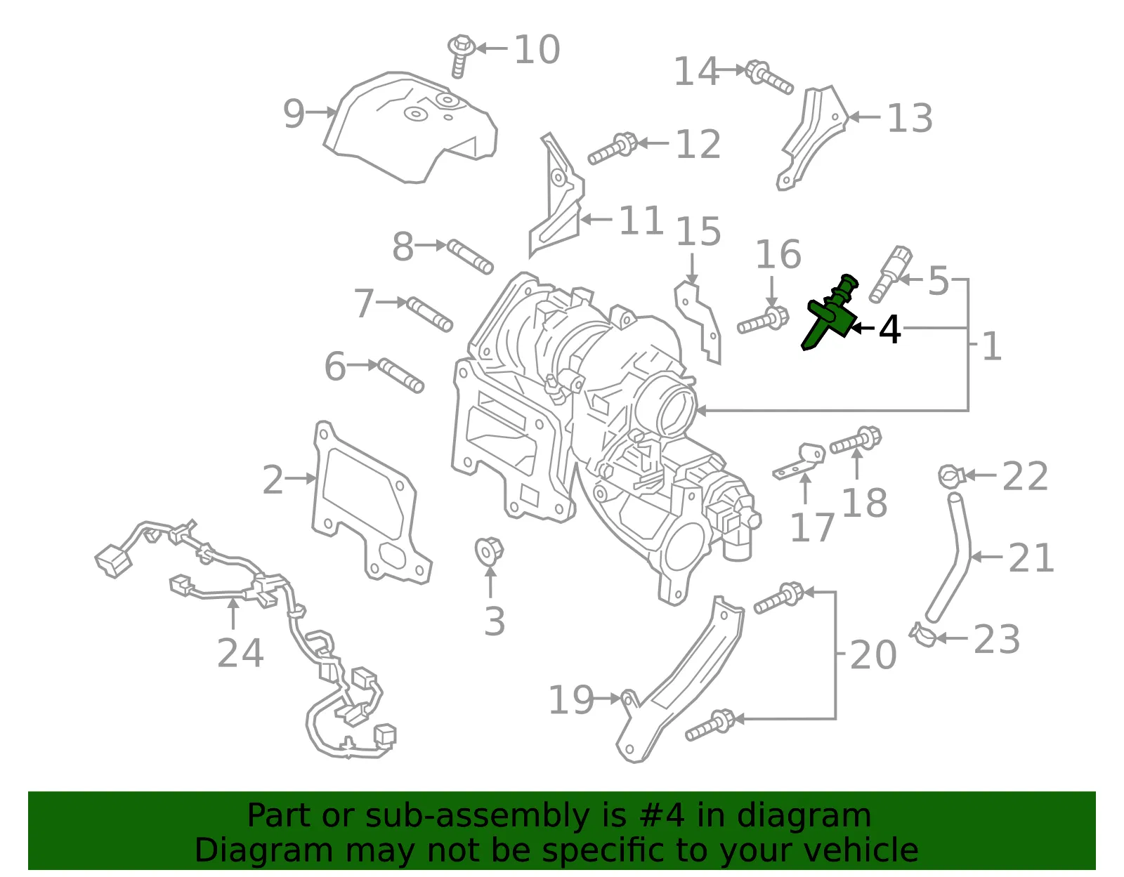 Sensor - Mazda (py8w18211) - view 2