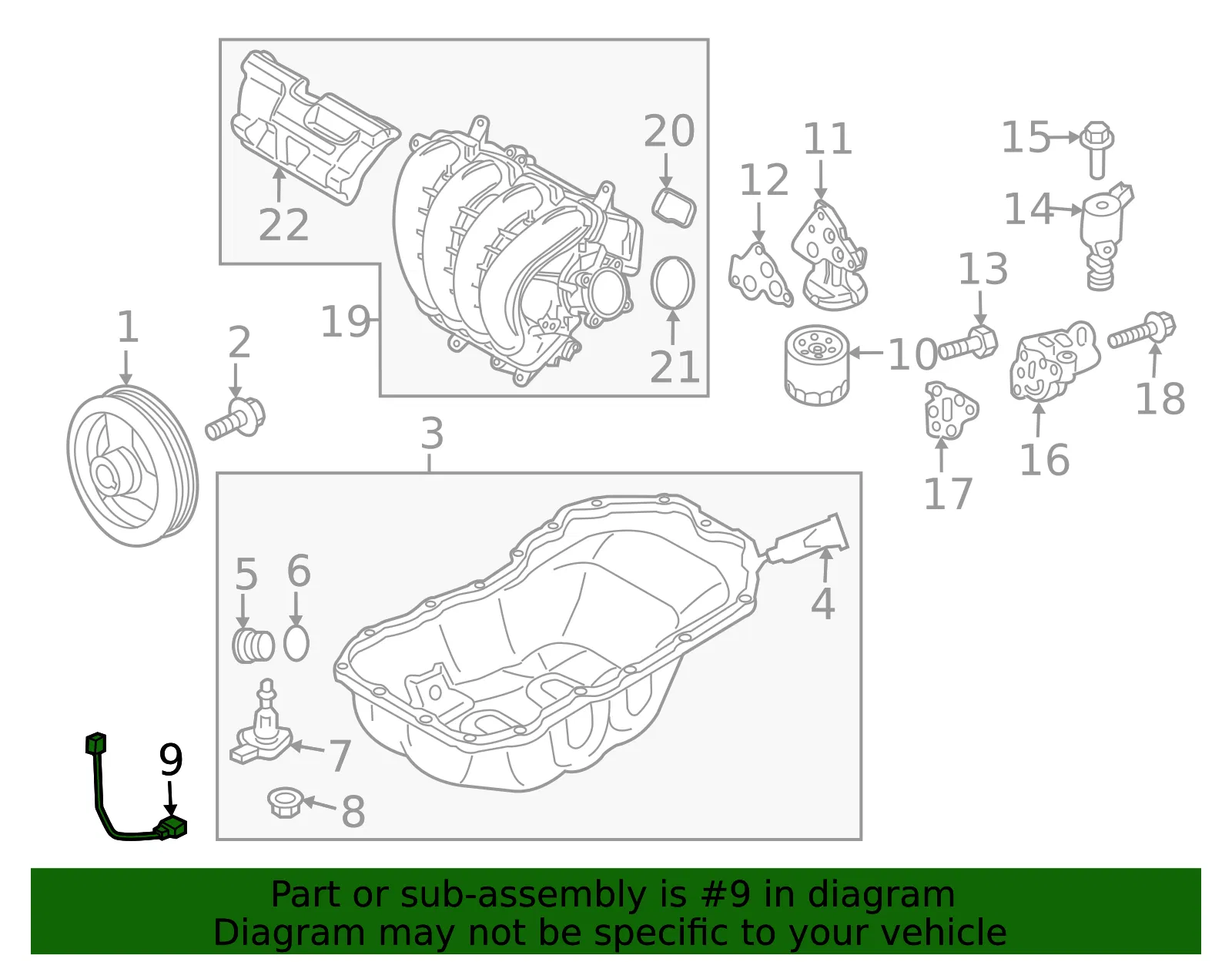 Engine Oil Level Sensor Connector - Mazda (py8w18791) - view 2