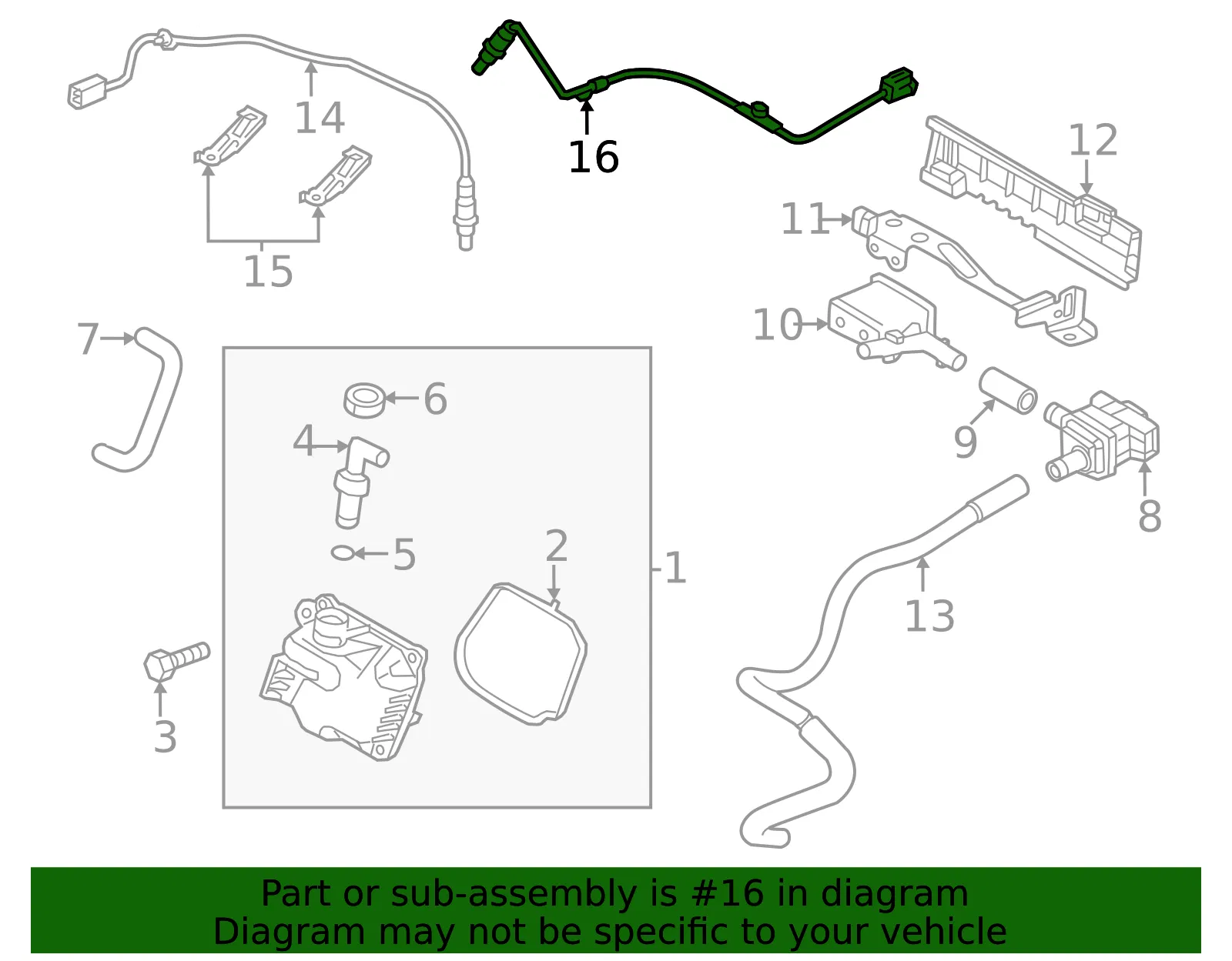 Oxygen Sensor - Mazda (pyfb1886z) - view 2