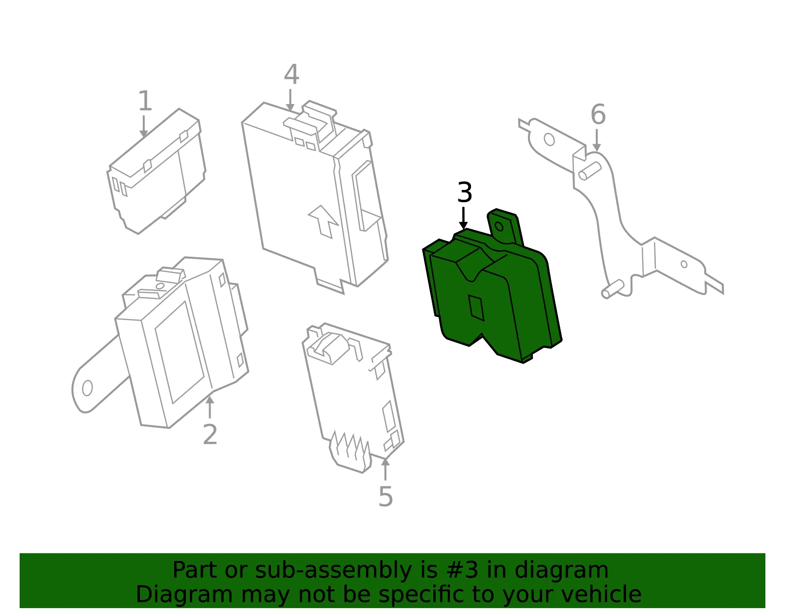Fuel Pump Driver Module - Mazda (pyfl18561) - view 2