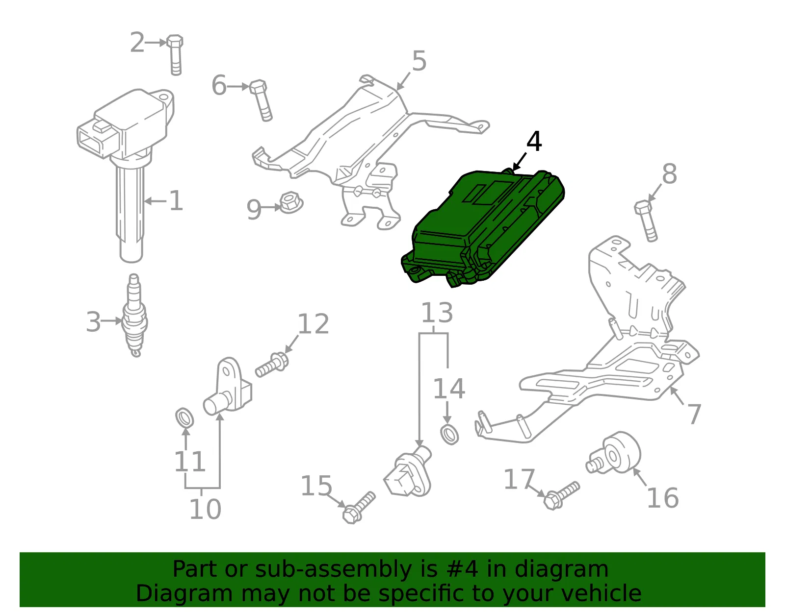 Engine Control Module (ECM) - Mazda (pyfl18881) - view 2