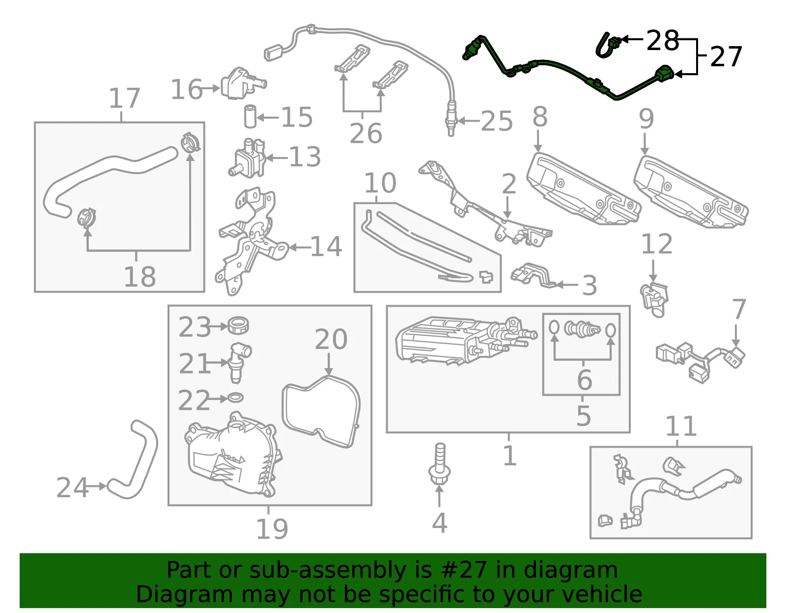 Oxygen Sensor - Mazda (pyhk1886z) - view 2