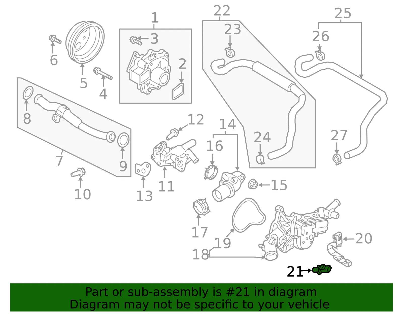 Engine Coolant Temperature Sensor - Mazda (sh0118840) - view 2