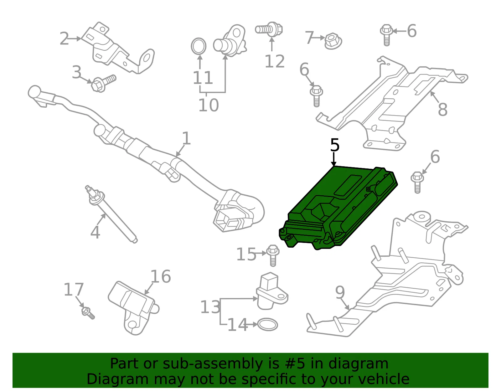 Engine Control Module (ECM) - Mazda (sh0918881e) - view 2