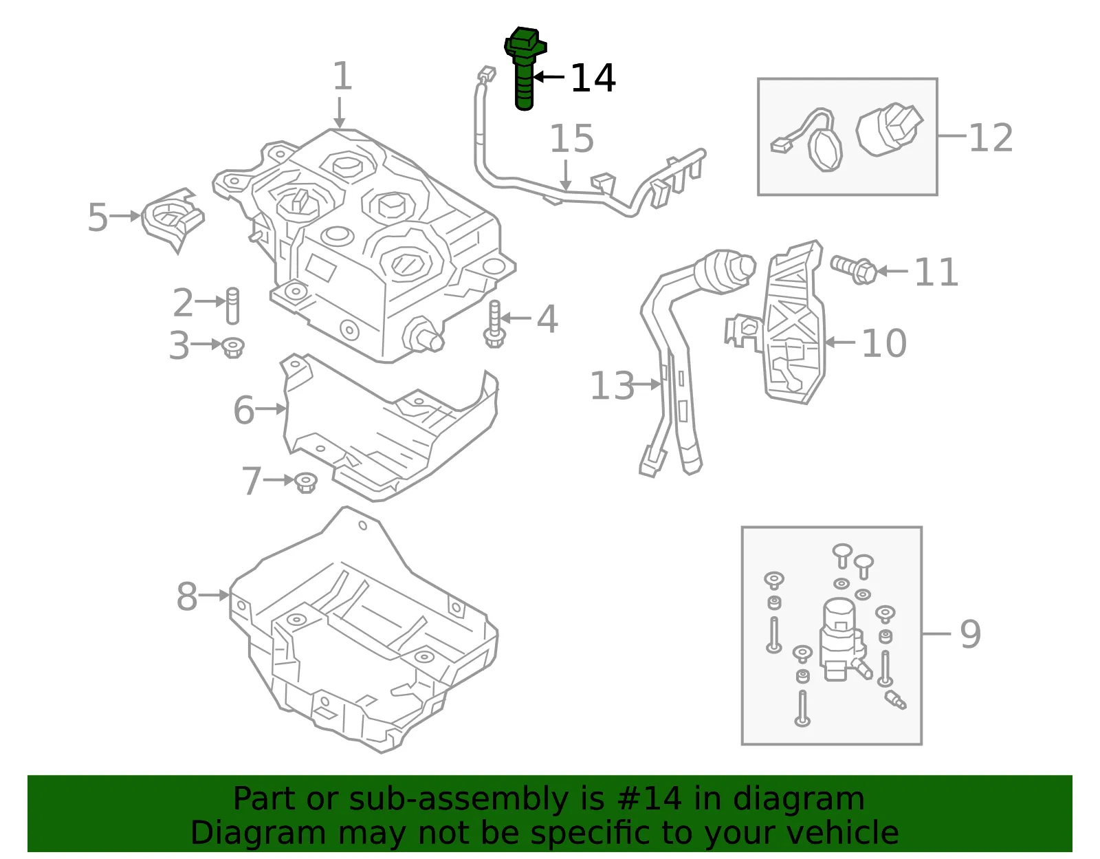 Sensor - Mazda (sh9p202n0a) - view 2