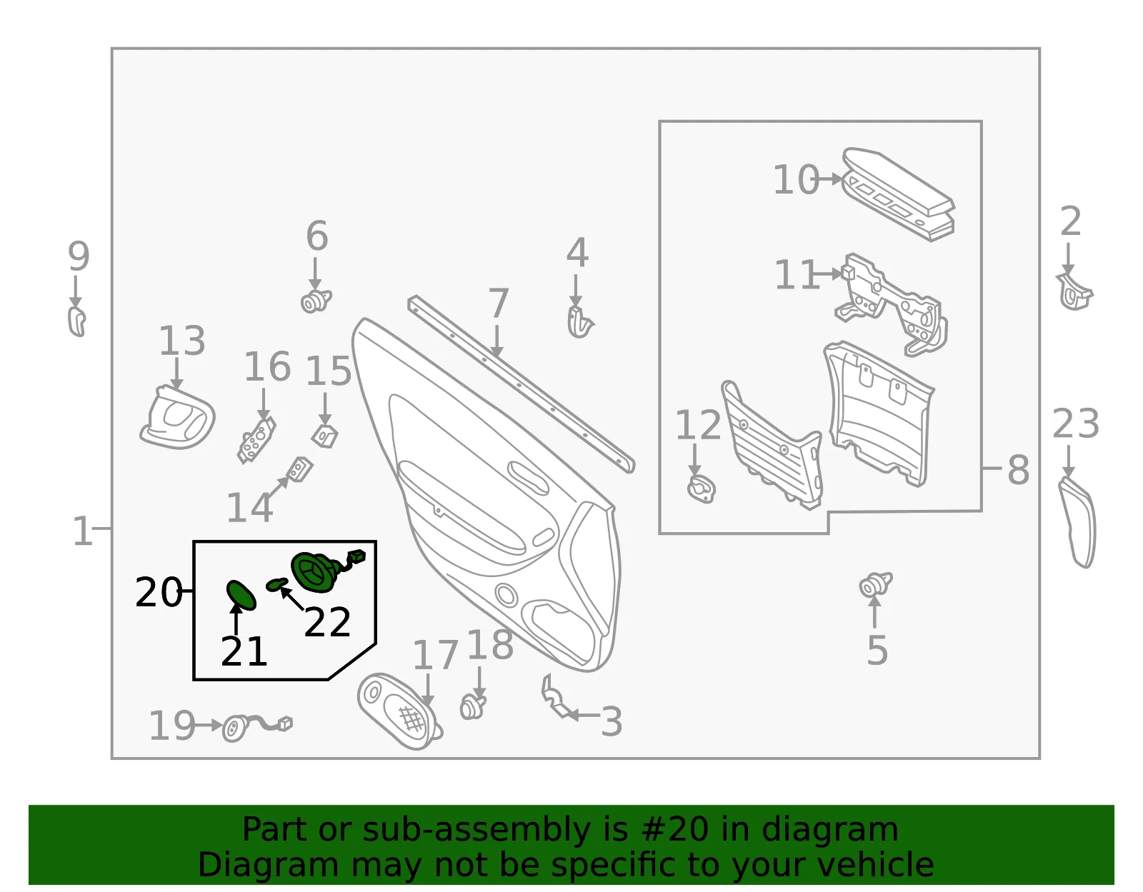 Courtesy Lamp - Mazda (t001684g0a05) - view 2