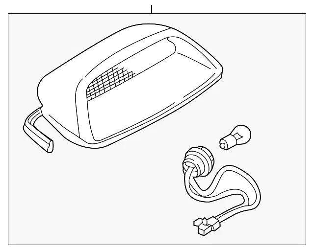Center High Mount Stop Light - Mazda (t03251580f02)