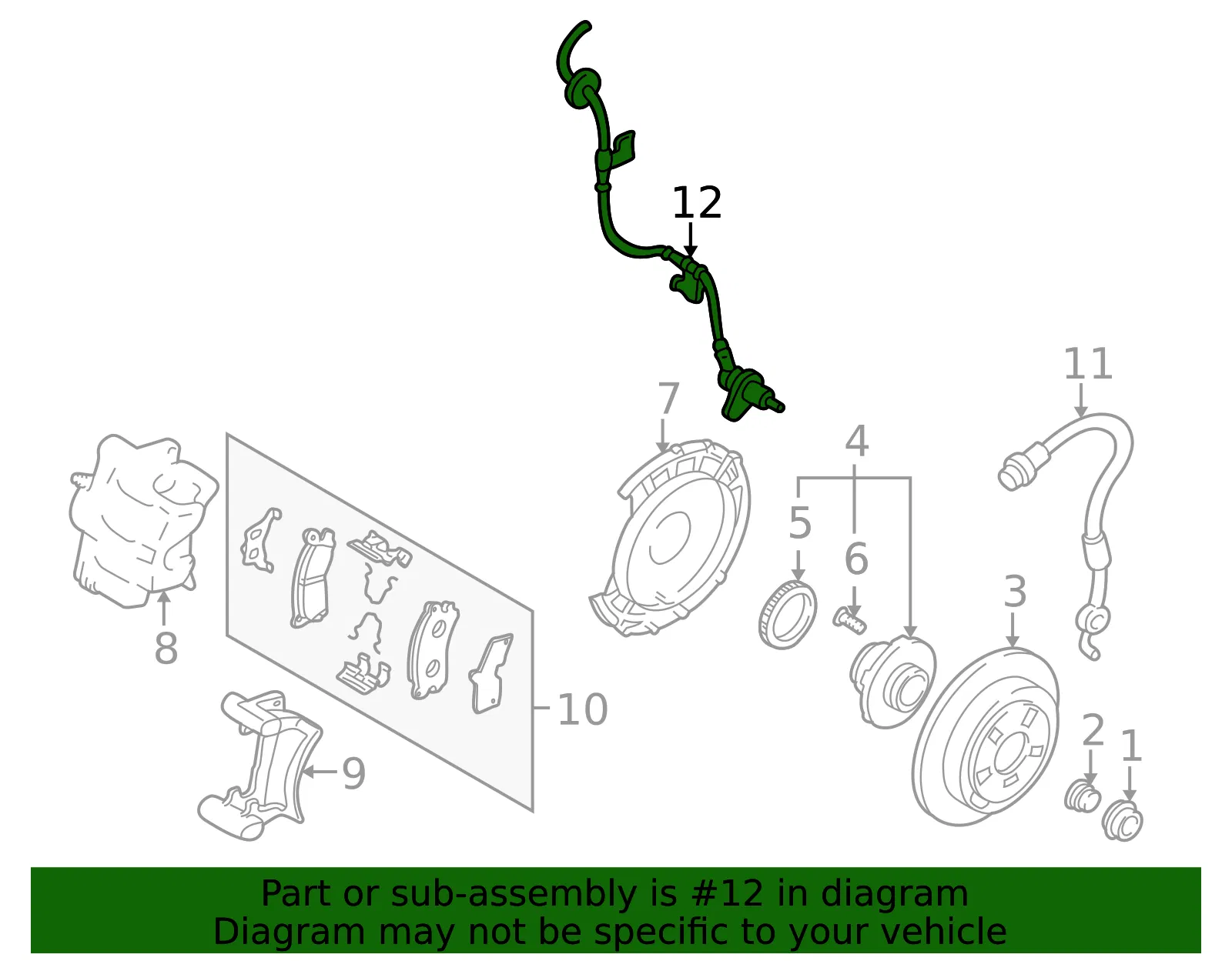 Speed Sensor - Mazda (ta014372yb) - view 2