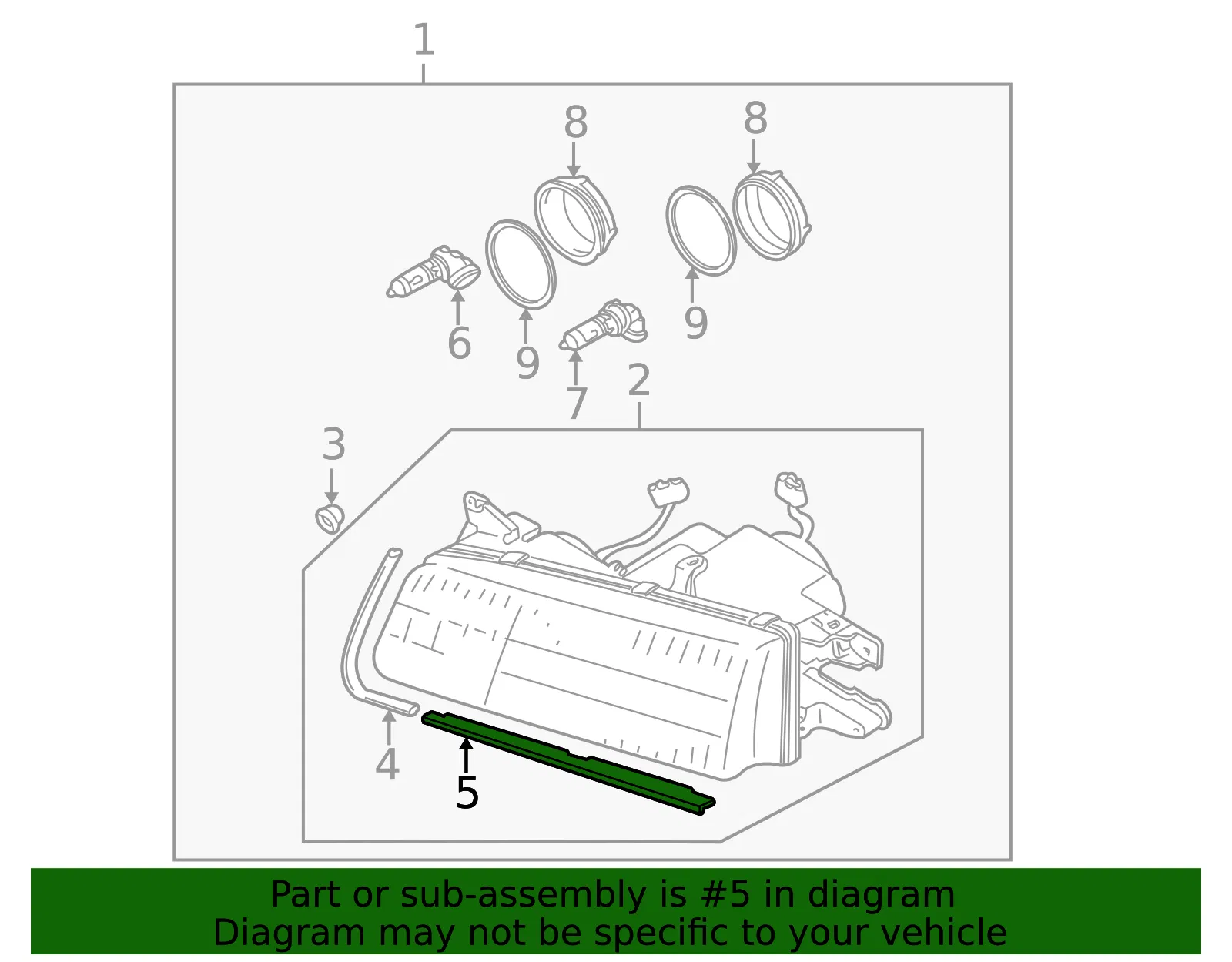 Headlight Bezel - Mazda (ta04510n6) - view 2