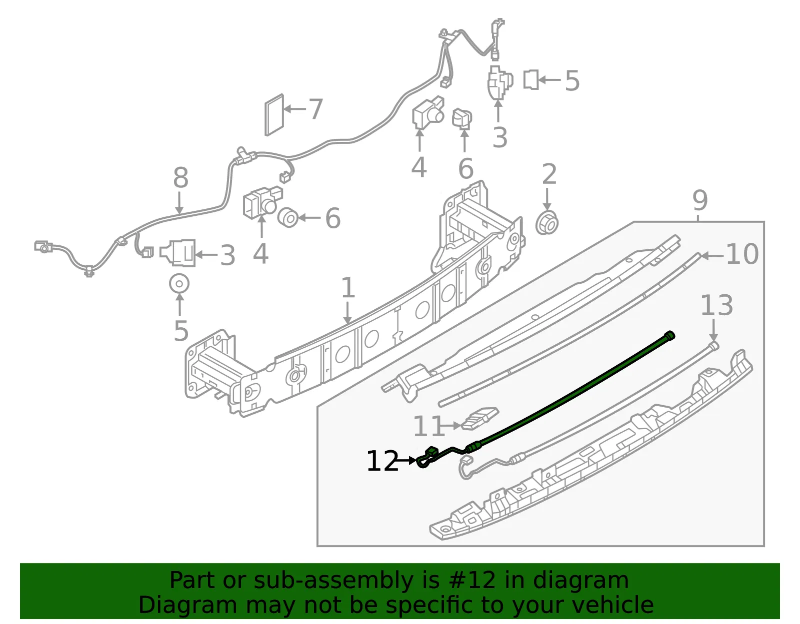 Lift-Gate Motion Sensor - Mazda (ta0d67fd5) - view 2