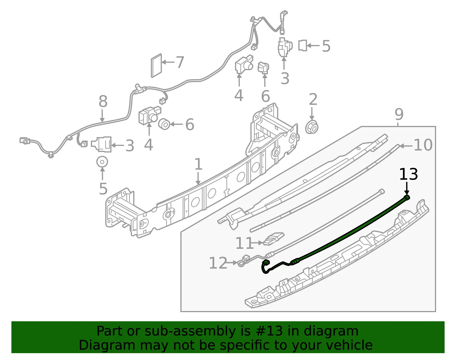 Lift-Gate Motion Sensor - Mazda (ta0d67fd6) - view 2