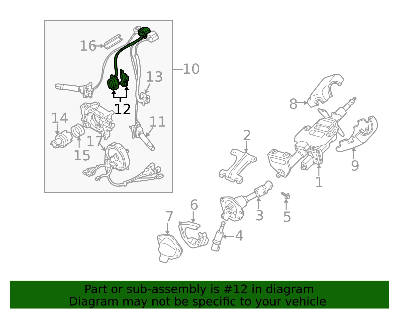 Wiper Switch - Mazda (tb9466135) - view 2