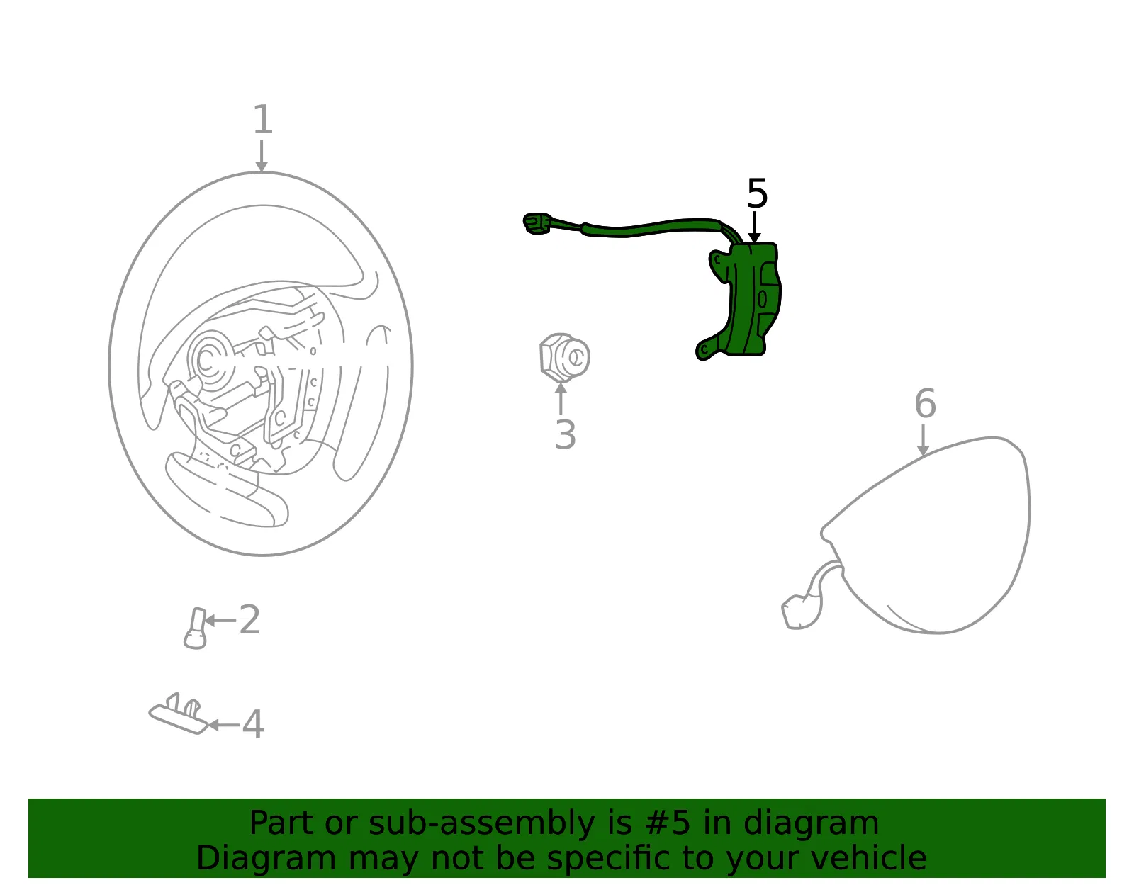 Cruise Control Switch - Mazda (tc86664m080) - view 2