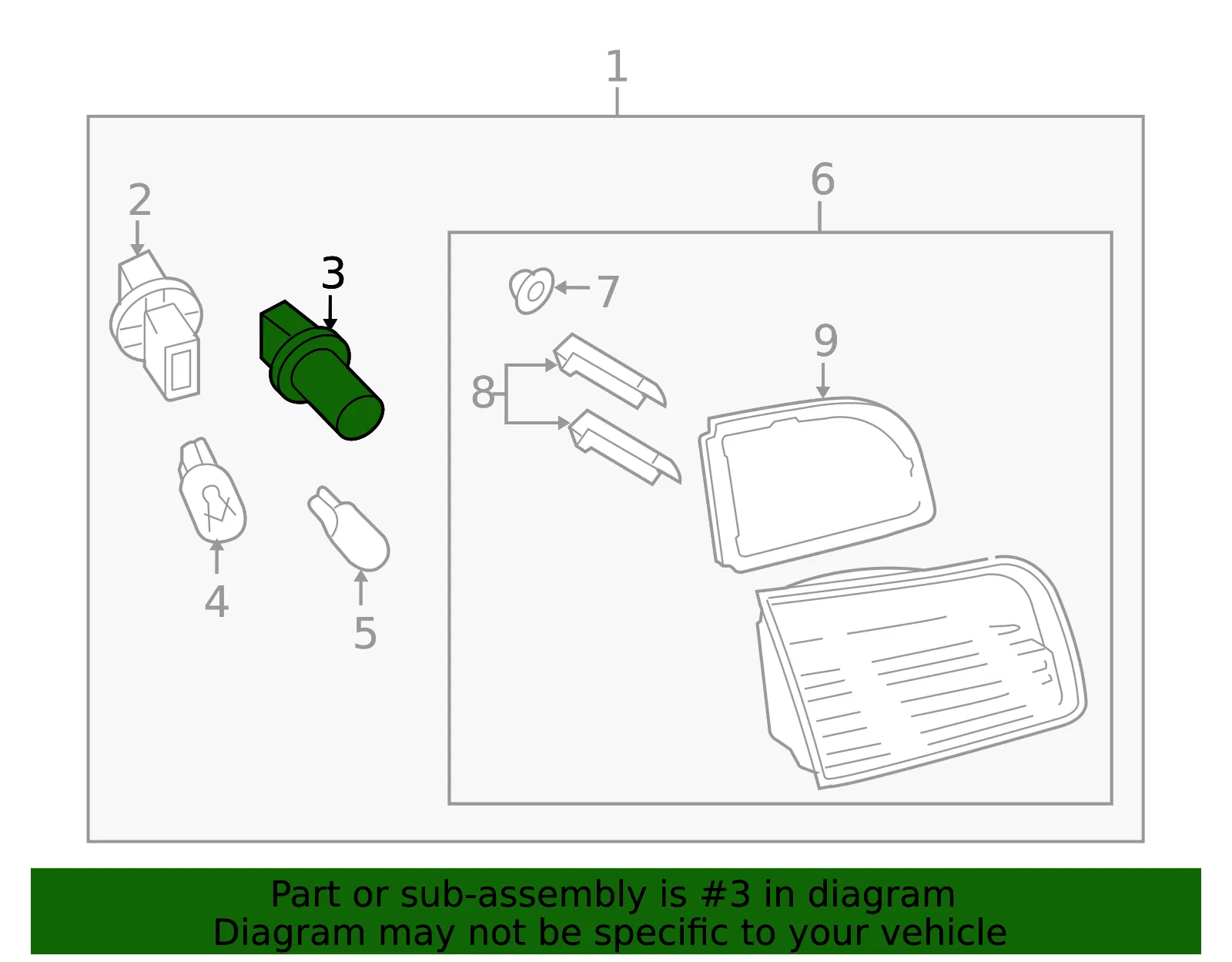 Parking Light Bulb Socket - Mazda (td11513e7) - view 2