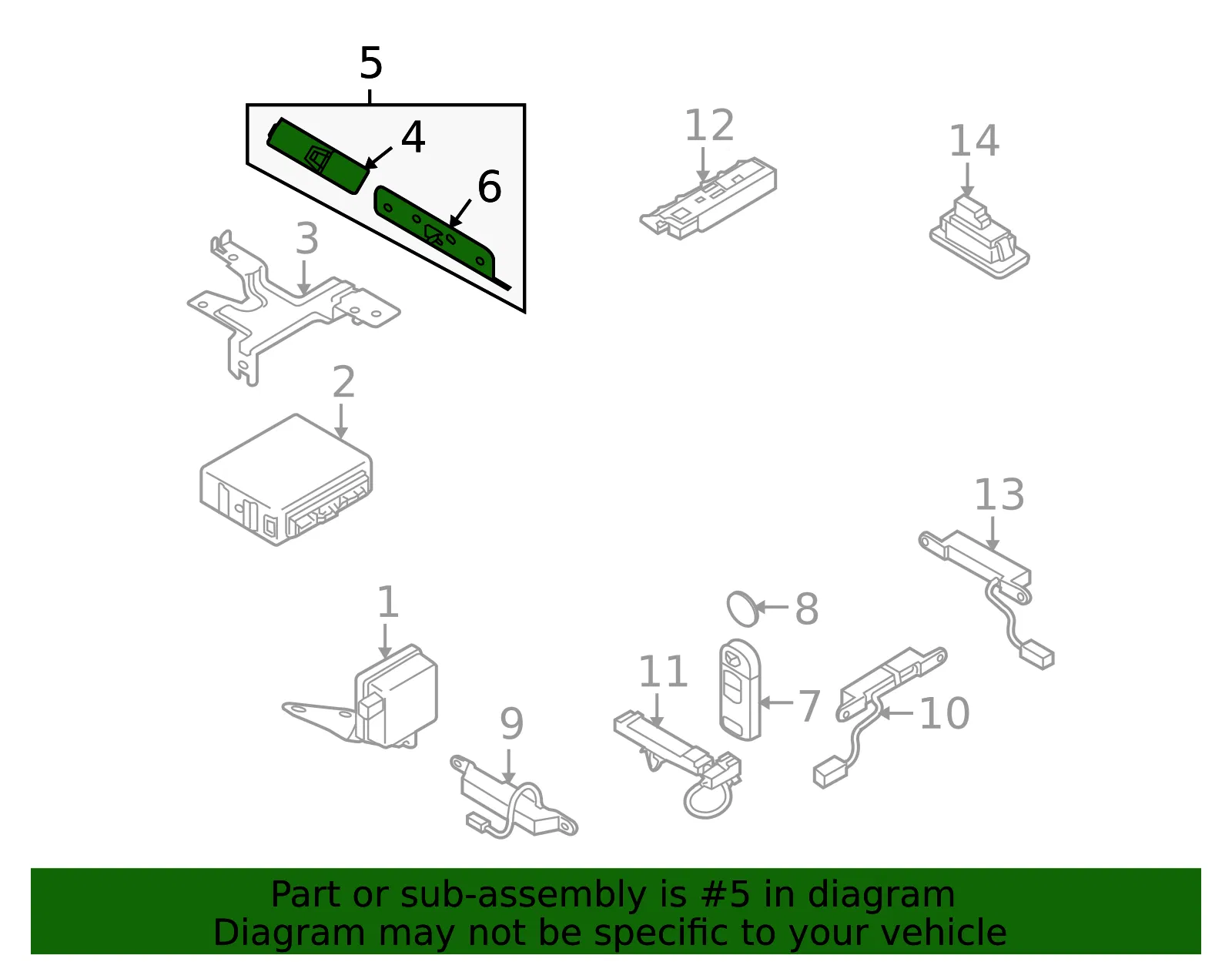 Keyless Entry Receiver - Mazda (td11675r0b) - view 2