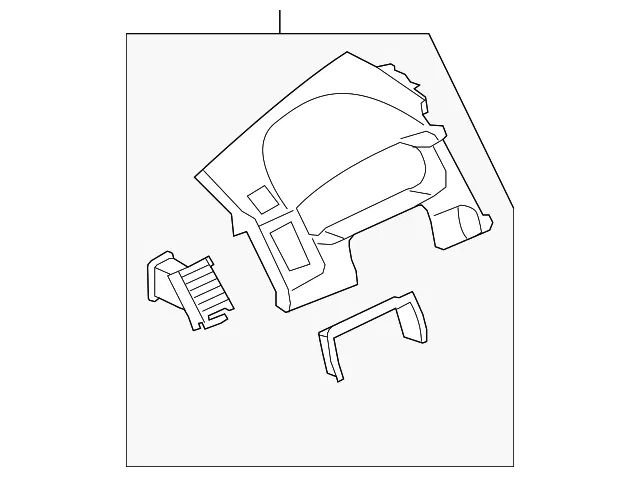 Instrument Cluster Housing Cover - Mazda (td1255420b02)