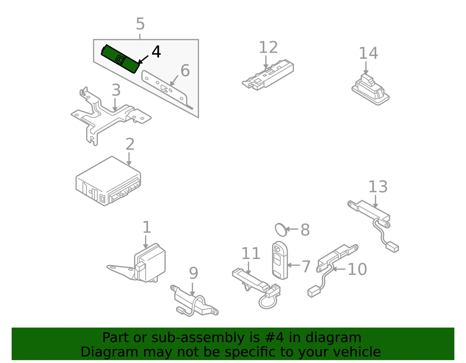 Keyless Entry Receiver - Mazda (td12675rza) - view 2