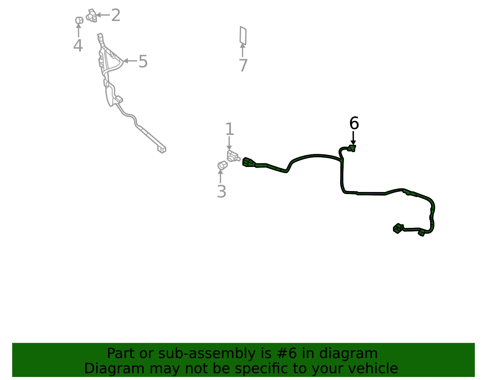 Parking Aid System Wiring Harness - Mazda (td2k67290) - view 2