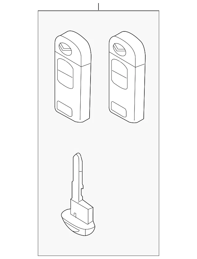 Transmitter Keyless - Mazda (tdyk675dyb)