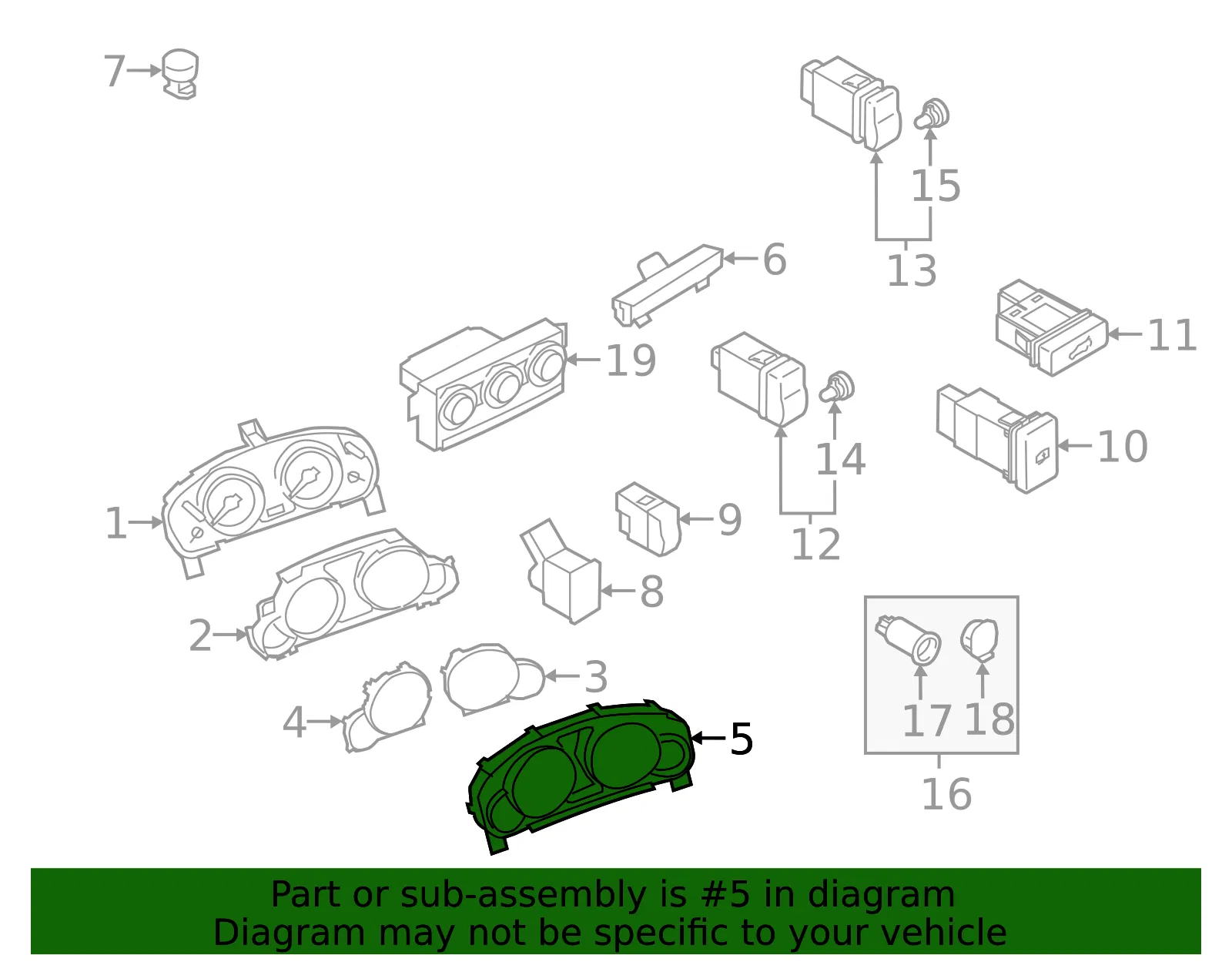 Cluster Bezel - Mazda (tk2155214) - view 2