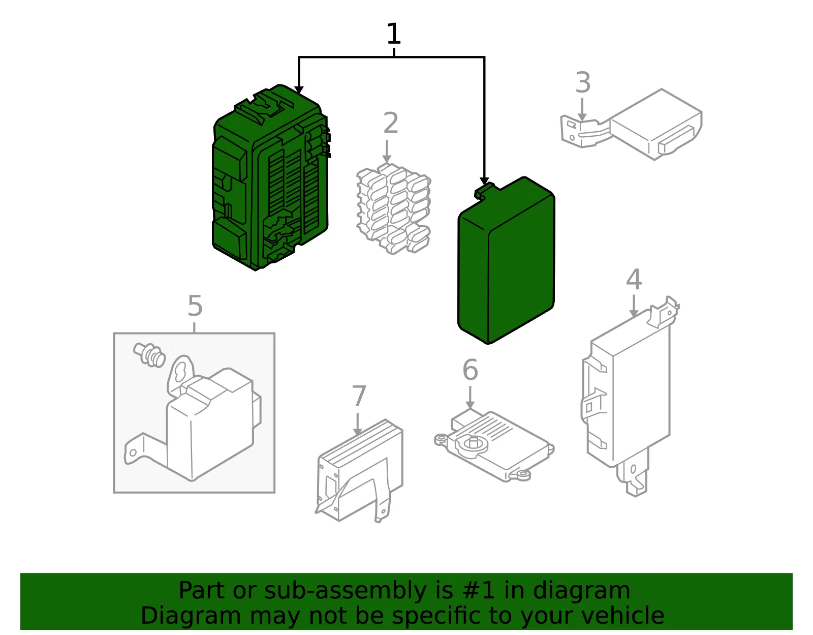 Fuse & Relay Box - Mazda (tk2166760) - view 2