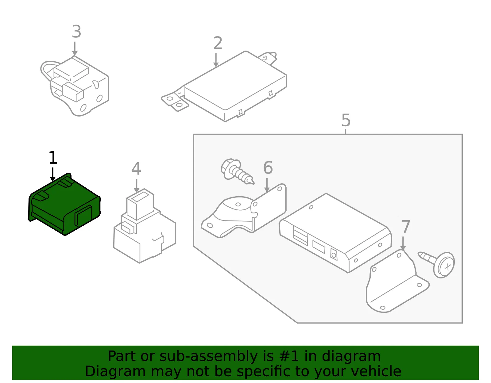 GPS Navigation Control Module - Mazda (tk22669u0) - view 2