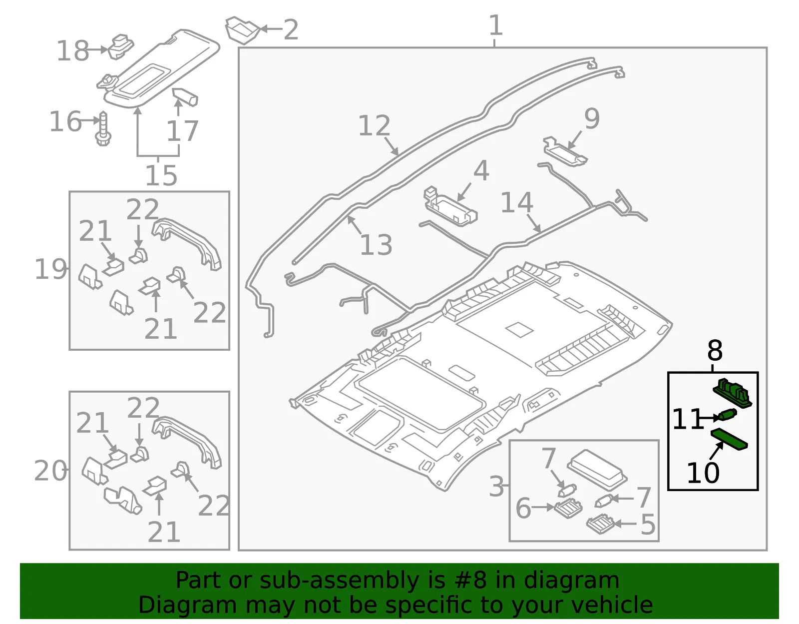 Cargo Area Light - Mazda (tk4851310a02) - view 2