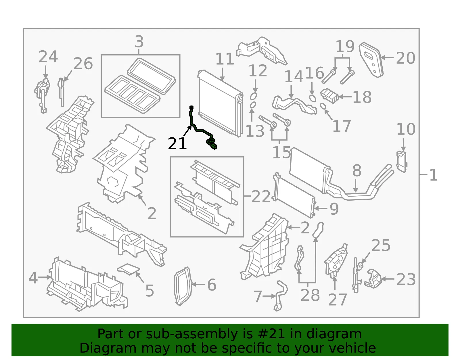 A/C Refrigerant Temperature Sensor - Mazda (tk4861j22) - view 2