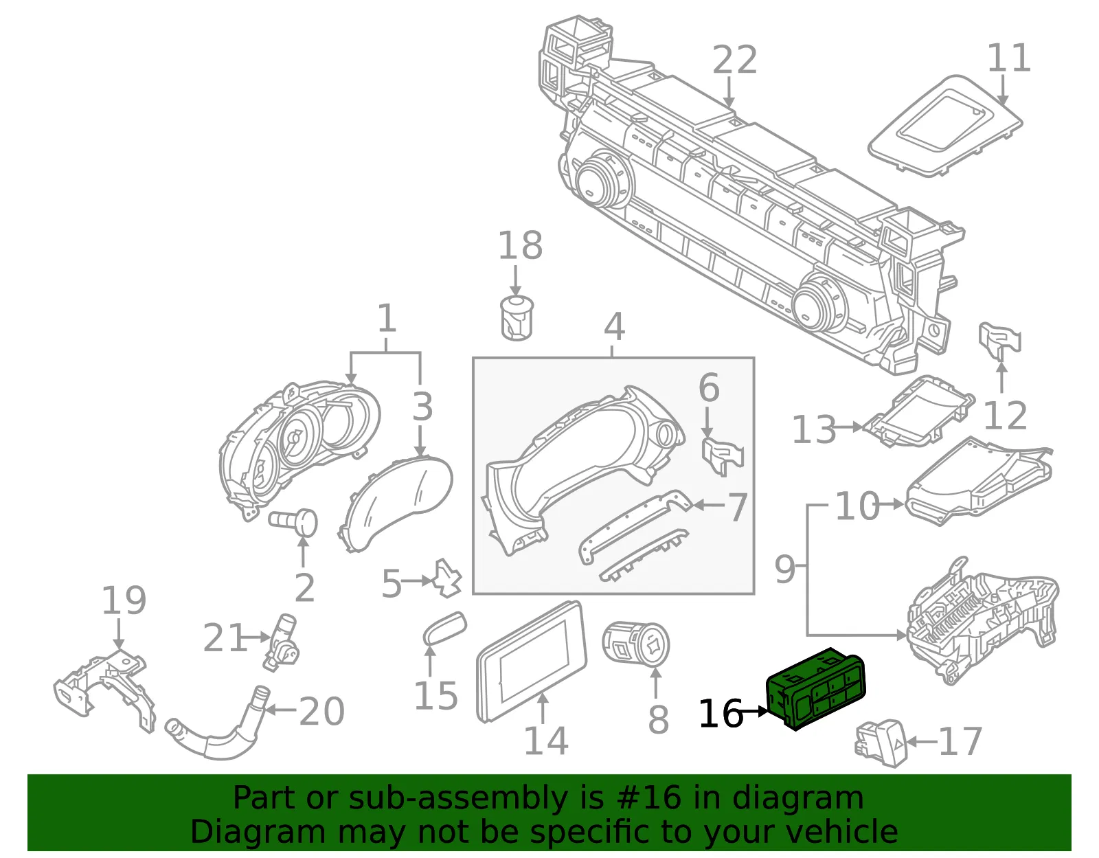 Switch Assembly - Mazda (tk5266170a) - view 2