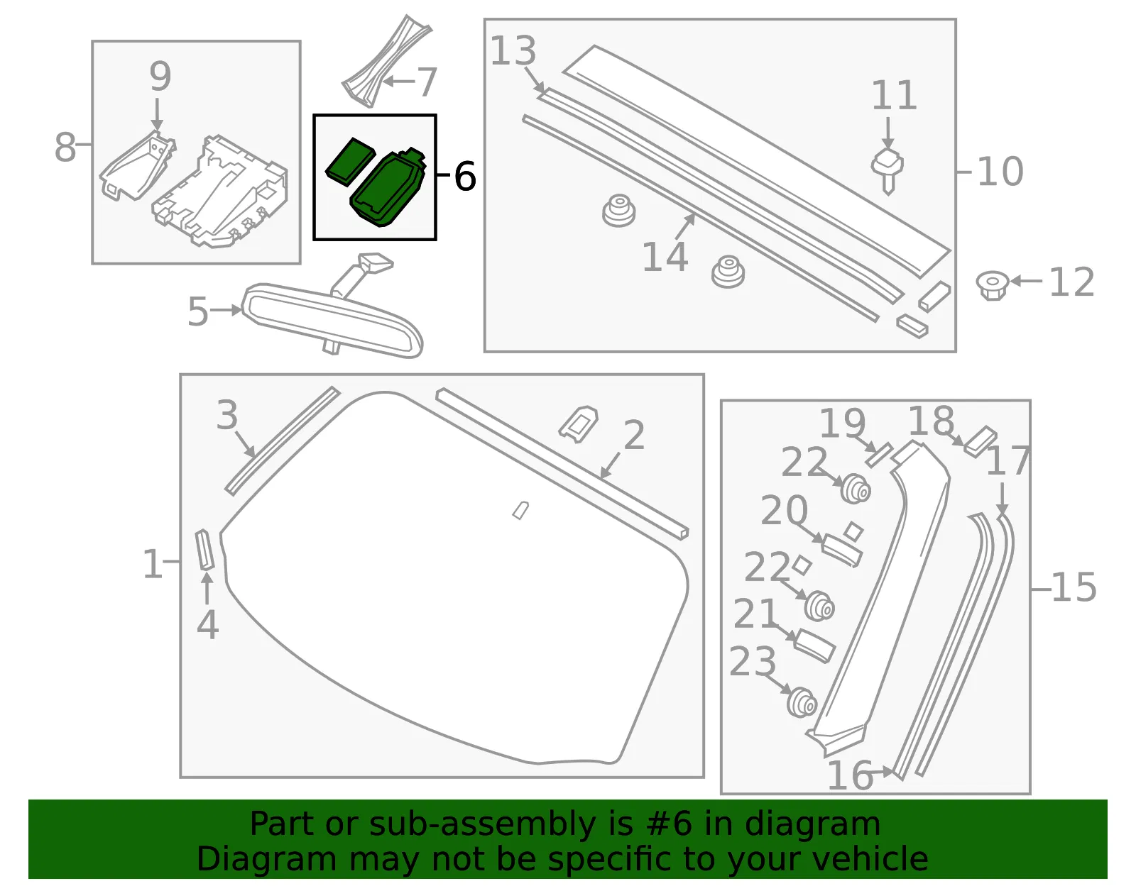 Rain Sensor - Mazda (tk57665g0b) - view 2