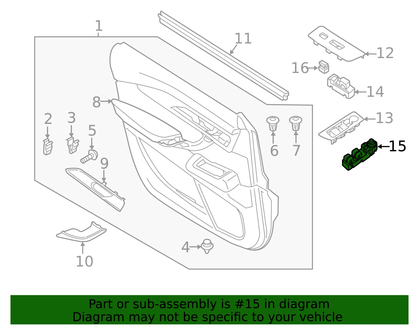 Window Switch - Mazda (tl3966350a) - view 2