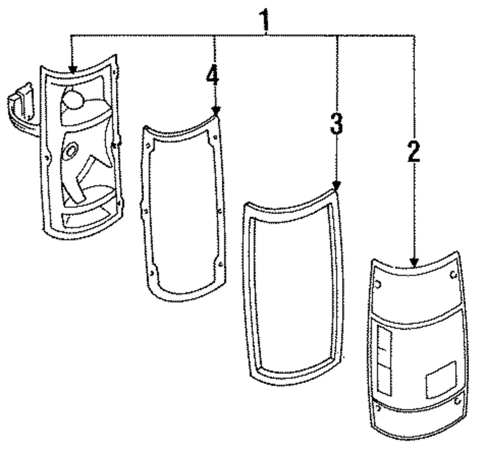 Tail Lamp Assembly - Mazda (ub3989669)