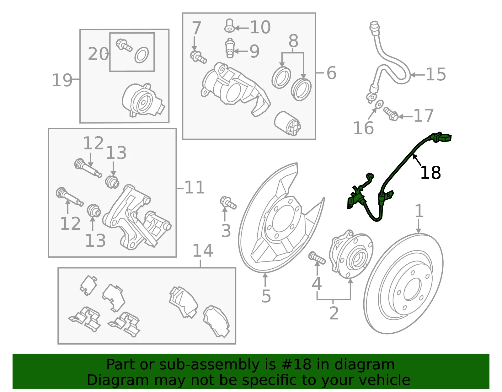 ABS Sensor - Mazda (va40437ey) - view 2