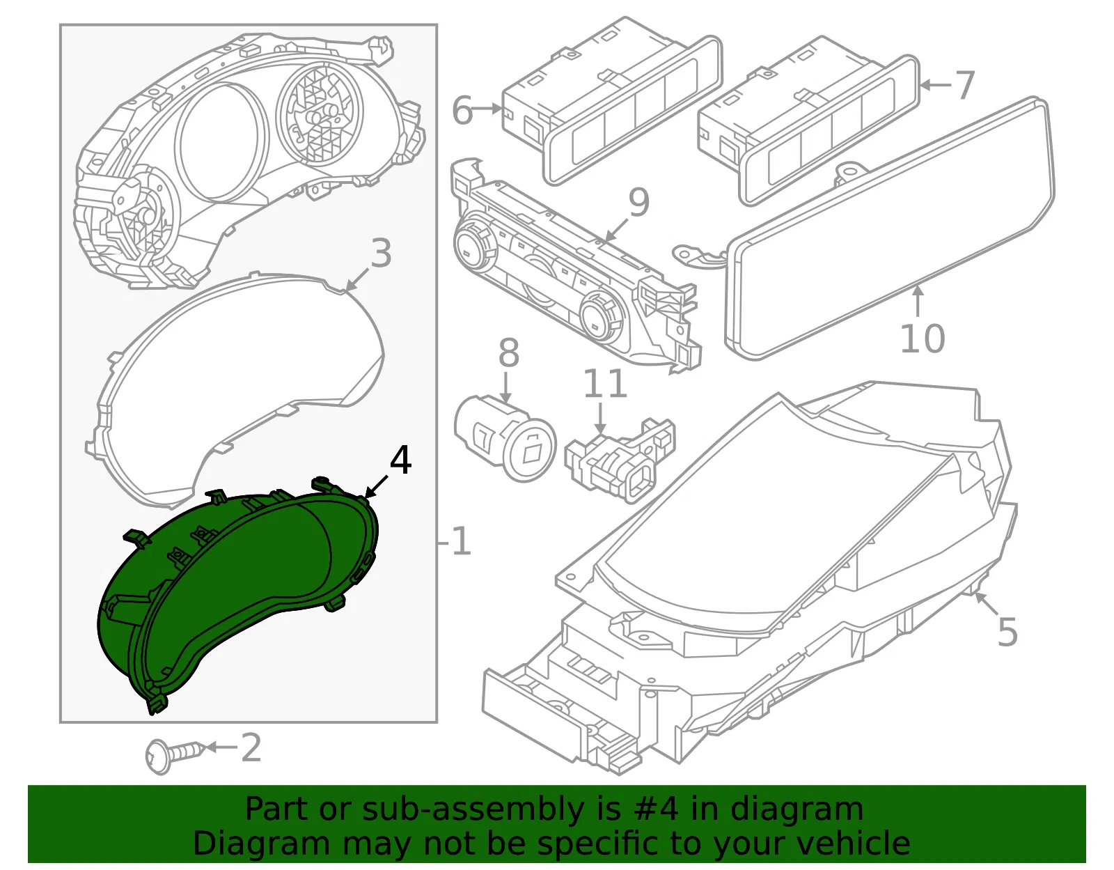 Cluster Visor - Mazda (va5455214) - view 2