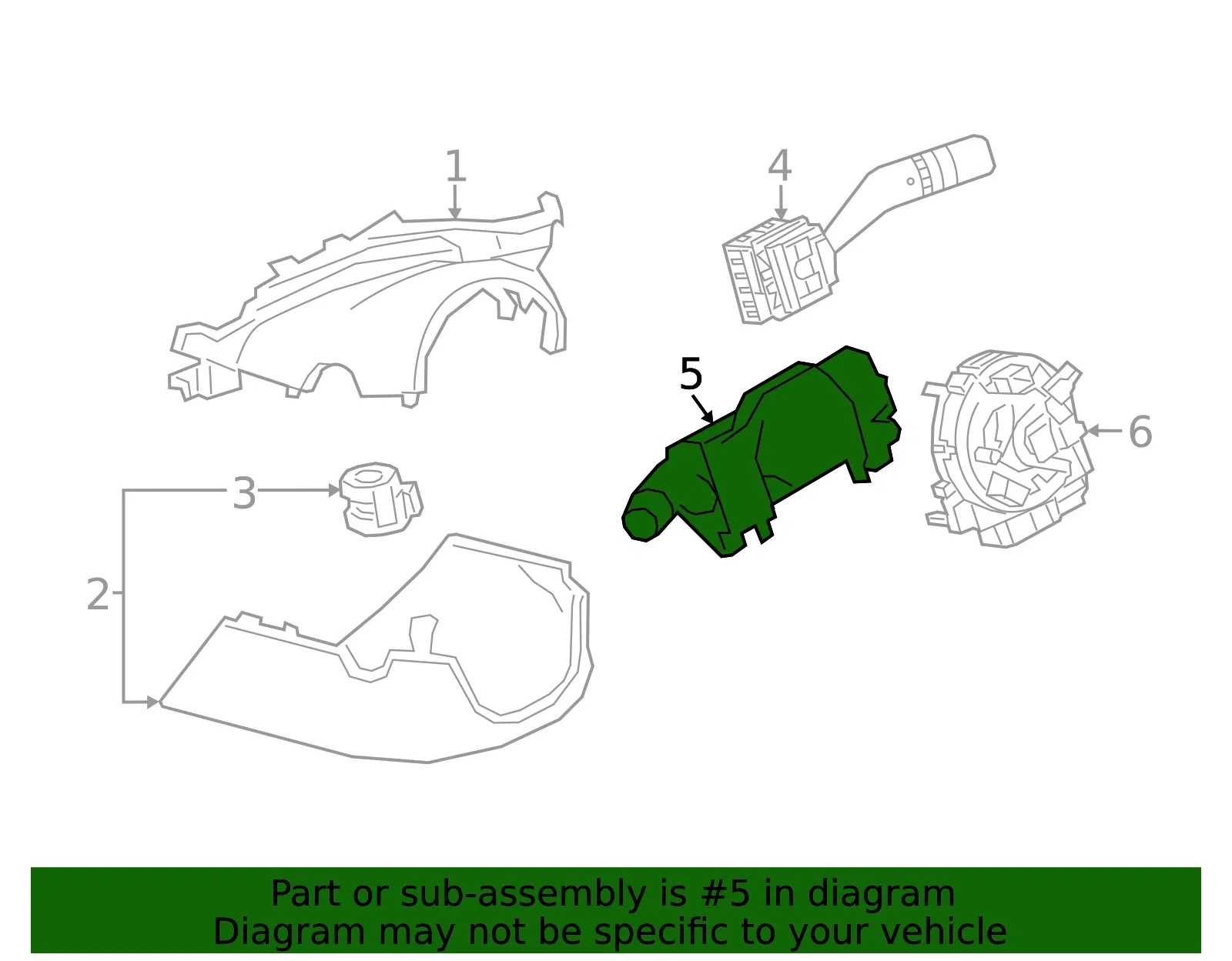 Headlamp Switch - Mazda (va5466122) - view 2