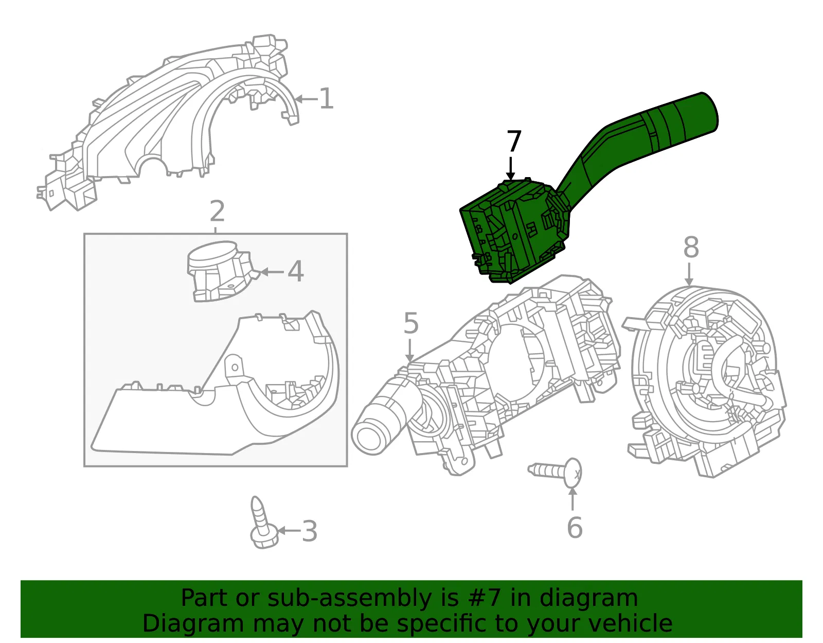 Wiper Switch - Mazda (va5566128) - view 2