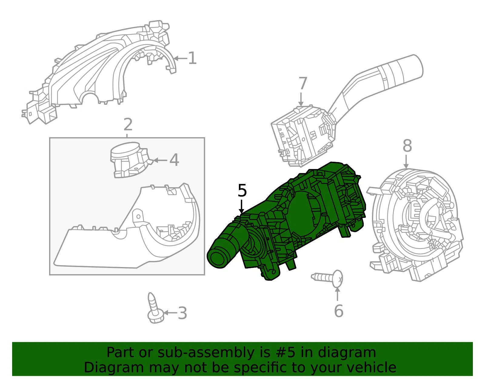 Headlamp Switch - Mazda (va5666122) - view 2